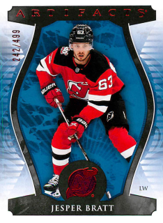 2023-24 UD Artifacts - Jesper Bratt - Ruby /499 #71