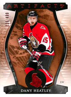 2023-24 UD Artifacts - Dany Heatley - Ruby /499 #160