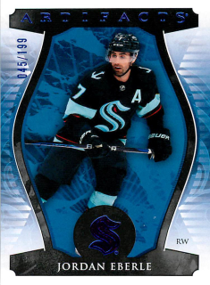 2023-24 UD Artifacts - Jordan Eberle - Royal Blue /199 #96