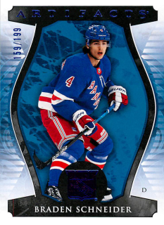 2023-24 UD Artifacts - Braden Schneider - Royal Blue /199 #77