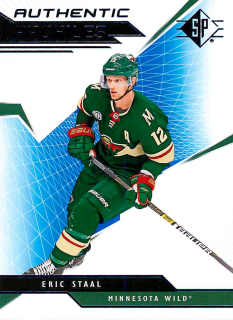 2018-19 UD SP - Eric Staal - Authentic Profiles Blue #AP-ES