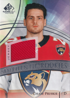 2020-21 UD SP Game Used - Chase Priskey - Authentic Rookies Jersey #198