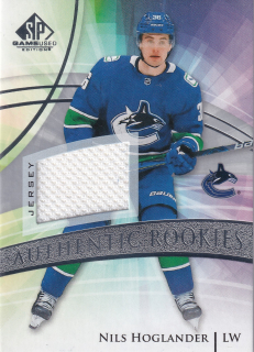 2020-21 UD SP Game Used - Nils Hoglander - Authentic Rookies Jersey #165