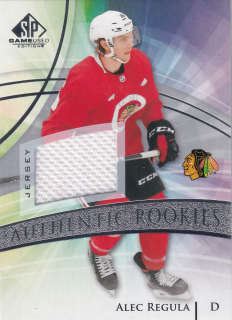 2020-21 UD SP Game Used - Alec Regula - Authentic Rookies Jersey #189