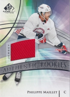 2020-21 UD SP Game Used - Philippe Maillet - Authentic Rookies Jersey #187