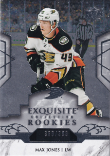2019-20 UD Ice - Max Jones - Exquisite Collection Platinum Rookies /399 #R5