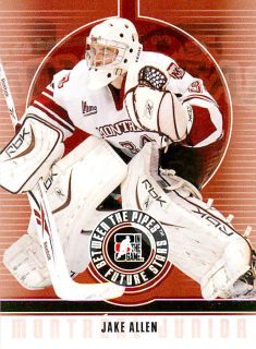 2008-09 ITG Between the Pipes - Jake Allen - Future Stars #18