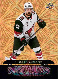 2020-21 UD Extended Series - Conor Garland - Dazzlers Orange #DZ-102