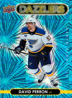 2021-22 UD Series 1 - David Perron - Dazzlers Blue #DZ-38