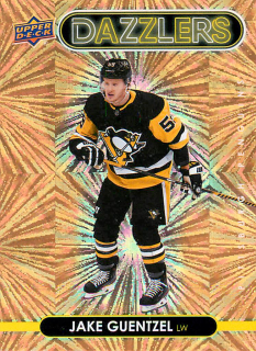 2021-22 UD Series 1 - Jake Guentzel - Dazzlers Orange #DZ-36