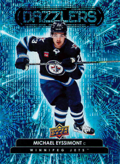 2022-23 UD Extended Series - Michael Eyssimont - Dazzlers Blue #DZ-150