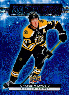 2023-24 UD Series 2 - Charlie McAvoy - Dazzlers Blue #DZ-68