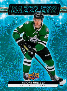 2023-24 UD Series 1 - Roope Hintz - Dazzlers Blue #DZ-19