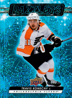 2023-24 UD Series 1 - Travis Konecny - Dazzlers Blue #DZ-25
