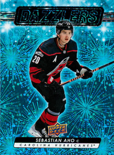 2023-24 UD Series 1 - Sebastian Aho - Dazzlers Blue #DZ-42