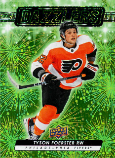 2023-24 UD Series 2 - Tyson Foerster - Dazzlers Green #DZ-92