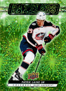 2023-24 UD Series 2 - Patrik Laine - Dazzlers Green #DZ-90
