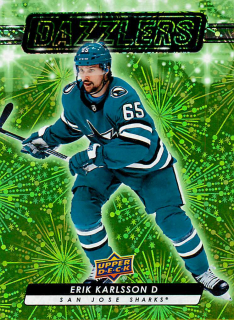 2023-24 UD Series 2 - Erik Karlsson - Dazzlers Green #DZ-59