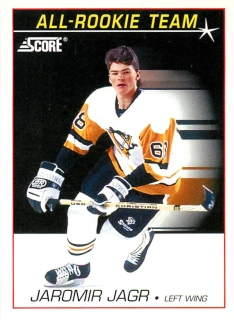1991-92 Score - Jaromír Jágr - All-Rookie Team #351