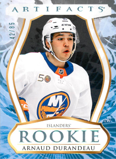 2023-24 UD Artifacts - Arnaud Durandeau - Rookie Light Blue Steel /85 #177