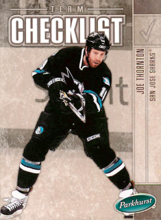 2005-06 UD Parkhurst - Joe Thornton - Checklist #695