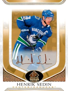 2020-21 UD SP Signature Edition Legends - Henrik Sedin - Gold Foil #3
