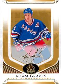 2020-21 UD SP Signature Edition Legends - Adam Graves - Gold Foil #106