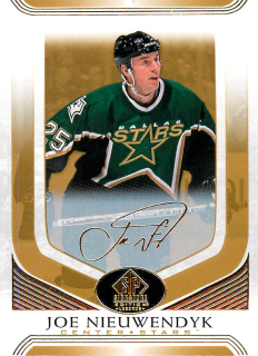 2020-21 UD SP Signature Edition Legends - Joe Nieuwendyk - Gold Foil #49