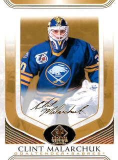 2020-21 UD SP Signature Edition Legends - Clint Malarchuk - Gold Foil #220