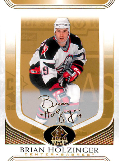 2020-21 UD SP Signature Edition Legends - Brian Holzinger - Gold Foil #108