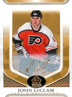 2020-21 UD SP Signature Edition Legends - John LeClair - Gold Foil #66