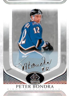 2020-21 UD SP Signature Edition Legends - Peter Bondra - Silver Script #74