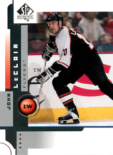 2001-02 UD SP Authentic - John LeClair #61