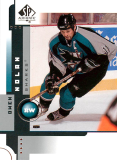 2001-02 UD SP Authentic - Owen Nolan #72
