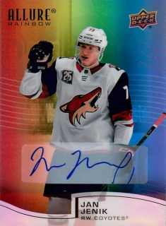 2021-22 UD Allure - Jan Jeník - Full Rainbow Autographs #R-28