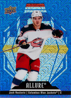 2022-23 UD Allure - Jack Roslovic - Blue Line /35 #78