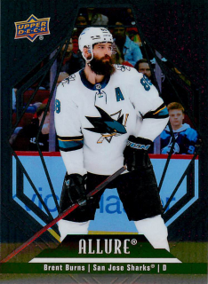 2022-23 UD Allure - Brent Burns - Black Rainbow #89
