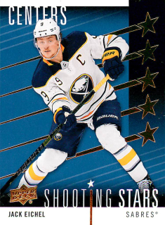 2019-20 UD Series 1 - Jack Eichel - Shooting Stars Centers #SSC-7