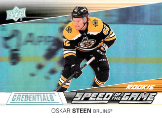 2021-22 UD Credentials - Oskar Steen - Speed of the Game Rookie #SGR15