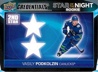 2021-22 UD Credentials - Vasily Podkolzin - Star Of The Night #2SR-6