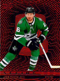 2023-24 UD Extended Series - Joe Pavelski - Seeing Red #SR-79