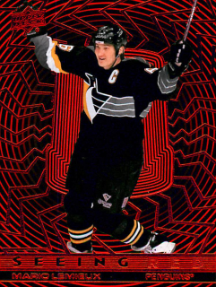 2023-24 UD Extended Series - Mario Lemieux - Seeing Red #SR-3