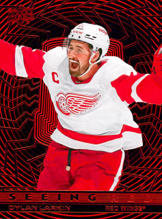 2023-24 UD Extended Series - Dylan Larkin - Seeing Red #SR-52