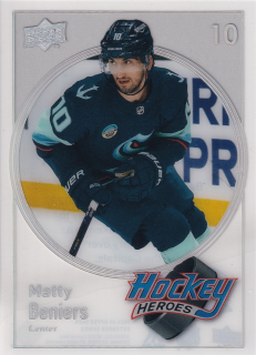 2023-24 UD Extended Series - Matty Beniers - Hockey Heroes #HH-25