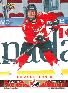 2021-22 UD Tim Hortons Team Canada - Brianne Jenner - UD Canvas Moments #CM-5