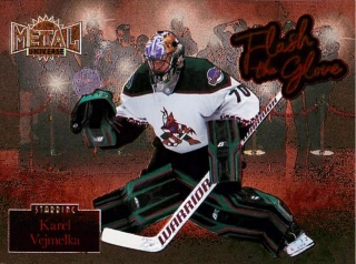 2022-23 UD Skybox Metal Universe - Karel Vejmelka - Flash The Glove #FL-36