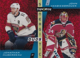 2021-22 UD Synergy - Jonathan Huberdeau; John Vanbiesbrouck - Synergistic Duos Red /399 #SD-15