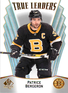 2021-22 UD SP Authentic - Patrice Bergeron - True Leaders #TL-22