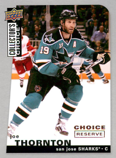 2008-09 UD Collector's Choice - Joe Thornton - Choice Reserve Silver #81