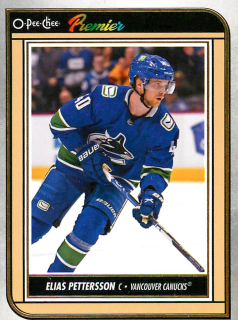 2022-23 UD O-Pee-Chee - Elias Pettersson - Premier #P-65